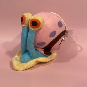 Gary the Snail from SpongeBob SquarePants Good Used Condition w Suction Cup 8”